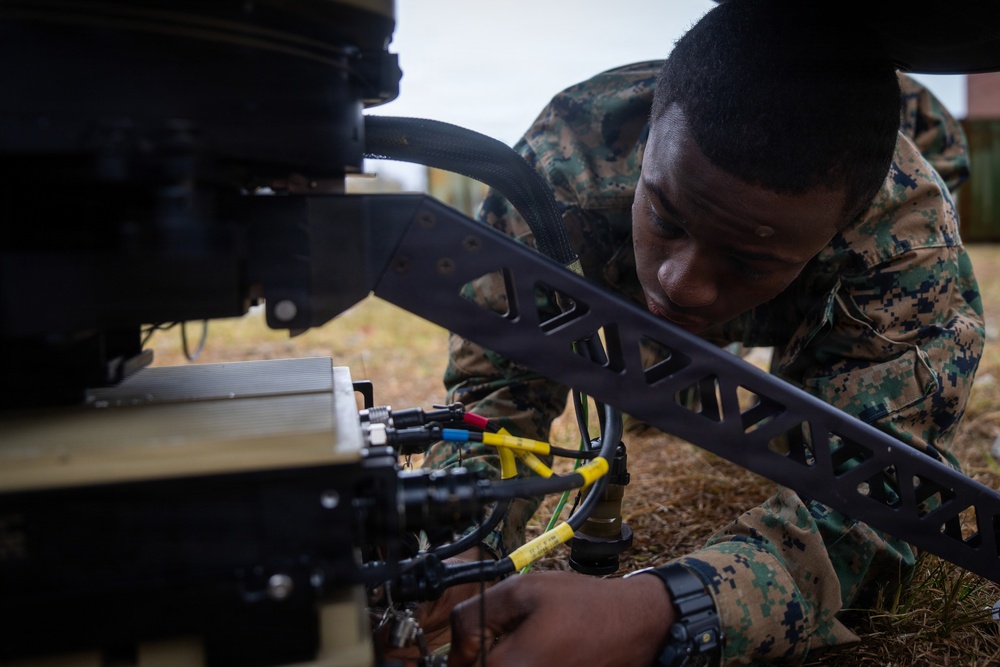 U.S. Marine Corps Satellite Transmissions System Operators Test-Out on Various Satellite Communication Systems