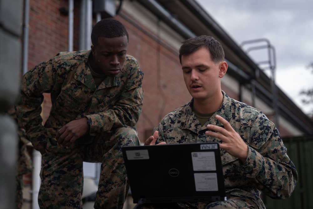 U.S. Marine Corps Satellite Transmissions System Operators Test-Out on Various Satellite Communication Systems