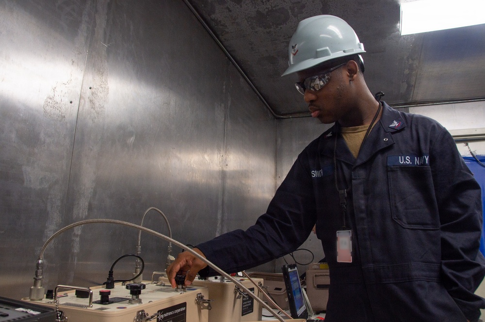 Ronald Reagan Sailors Conduct Maintenance