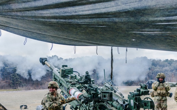 2nd Battalion, 12th Field Artillery Delivers Fire Support During Combined Arms Live-Fire Exercise.