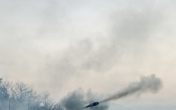 2nd Battalion, 12th Field Artillery Delivers Fire Support During Combined Arms Live-Fire Exercise.