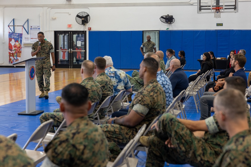 Camp Blaz holds a townhall with military leaders of Guam