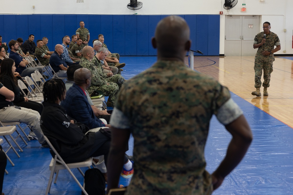 Camp Blaz holds a townhall with military leaders of Guam