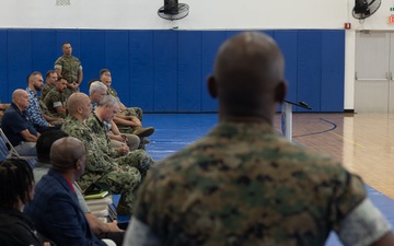 Camp Blaz holds a townhall with military leaders of Guam