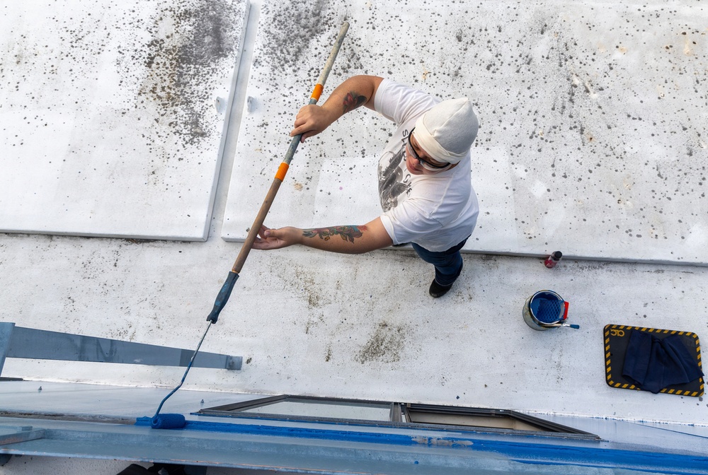 Painting Cranes 80 and 92