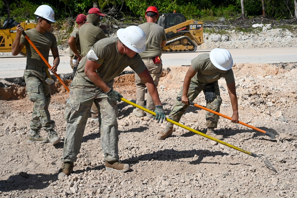 Airmen engineers complete 50-foot crater repair