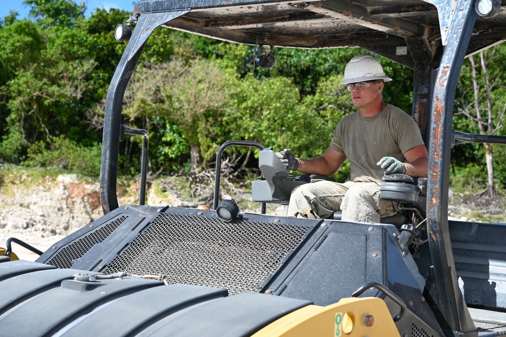 Airmen engineers complete 50-foot crater repair