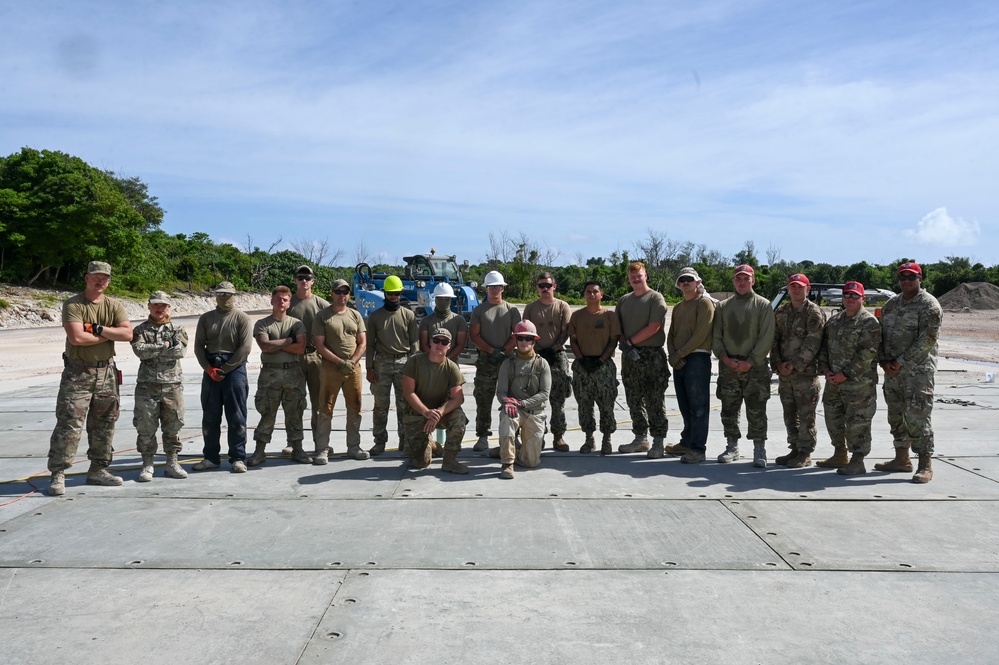 Airmen engineers complete 50-foot crater repair