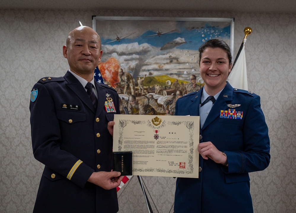 Yokota Airmen receive Japan Defense Cooperation Medal