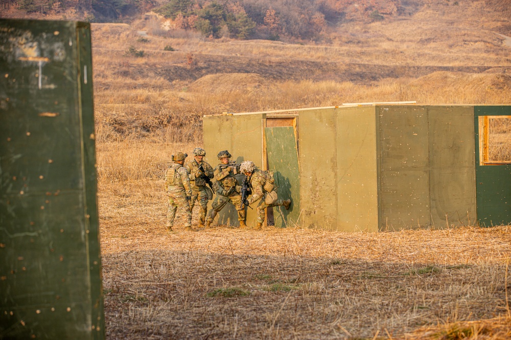 Alpha Company 2-23 Conduct Combined Arms Live-Fire Exercise at Rodriguez Range.