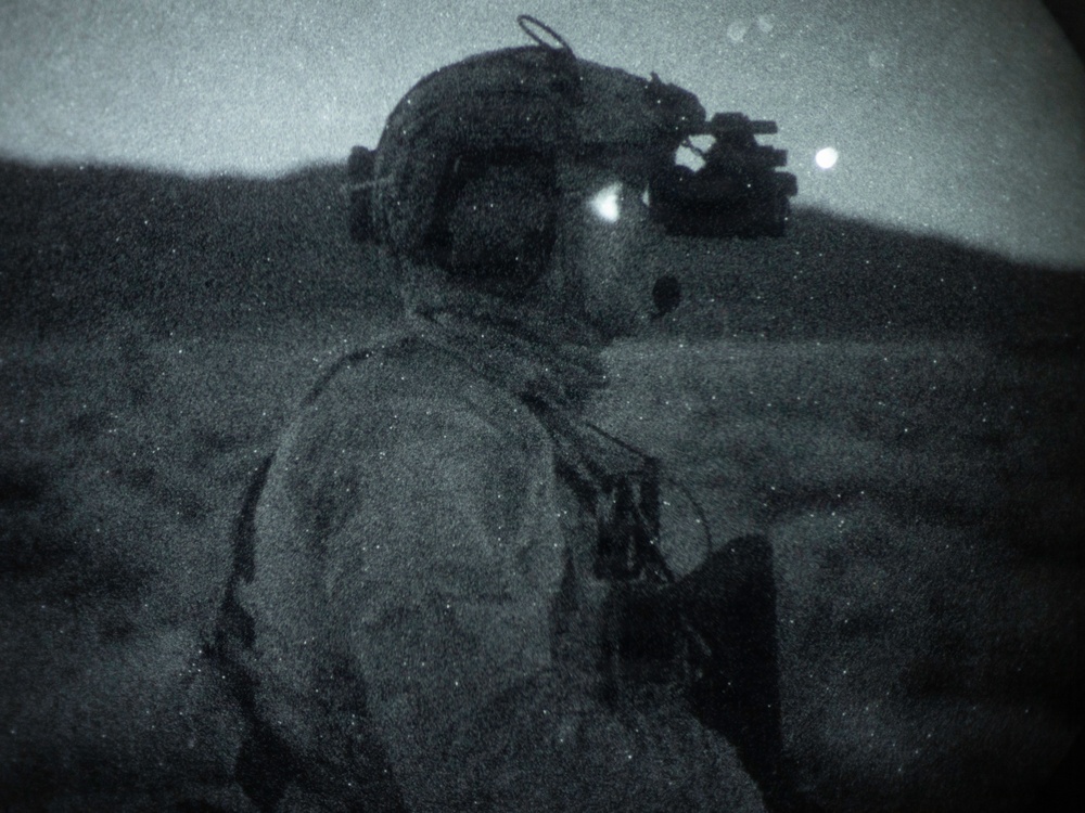 EOD Technicians Run Nighttime Drills