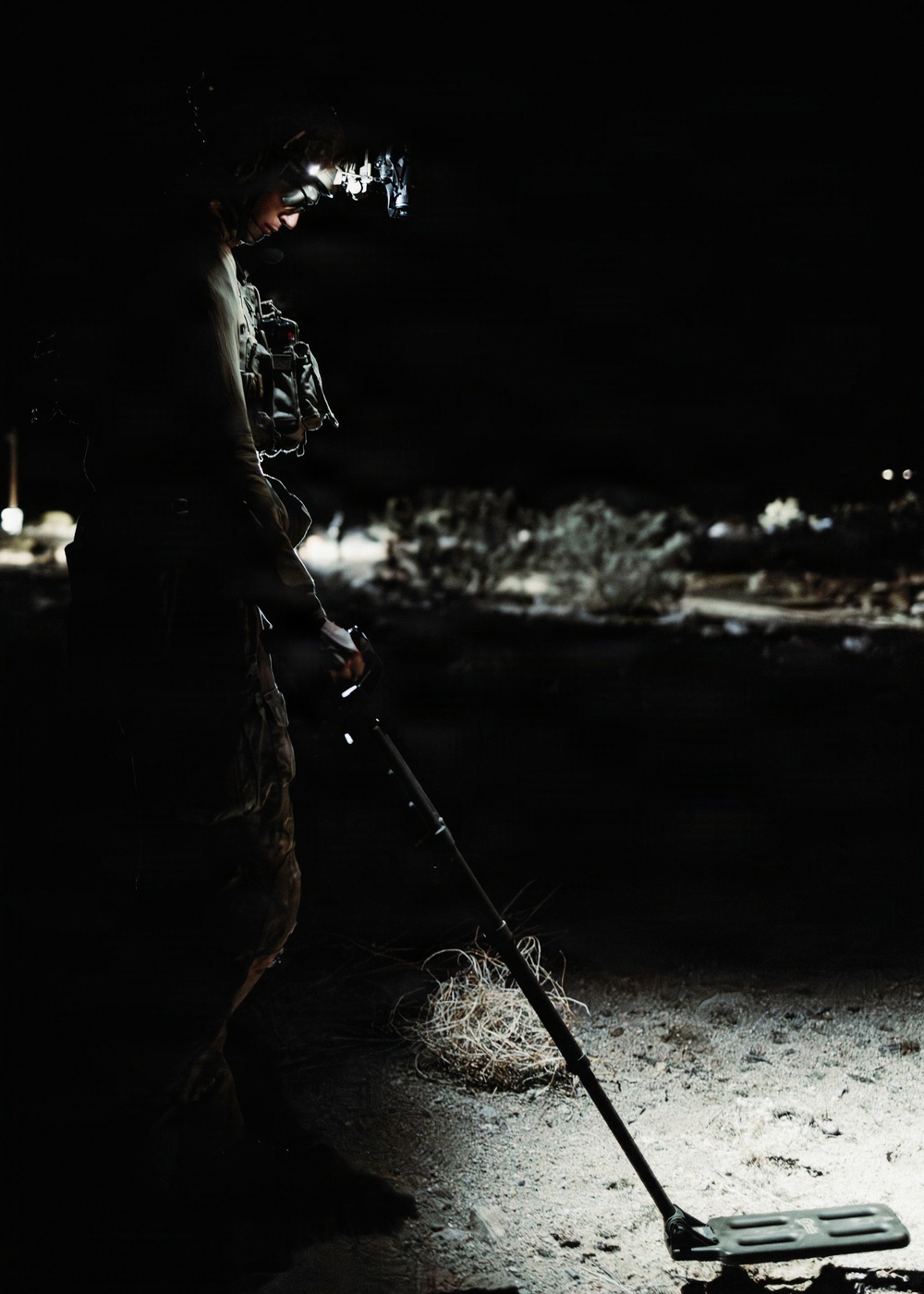 EOD Technicians Run Nighttime Drills