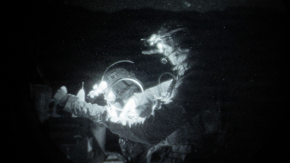 EOD Technicians Run Nighttime Drills