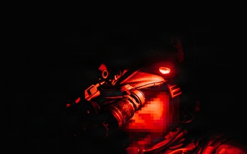 EOD Technicians Run Nighttime Drills