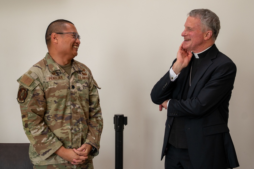 Archbishop Broglio visits deployed service members
