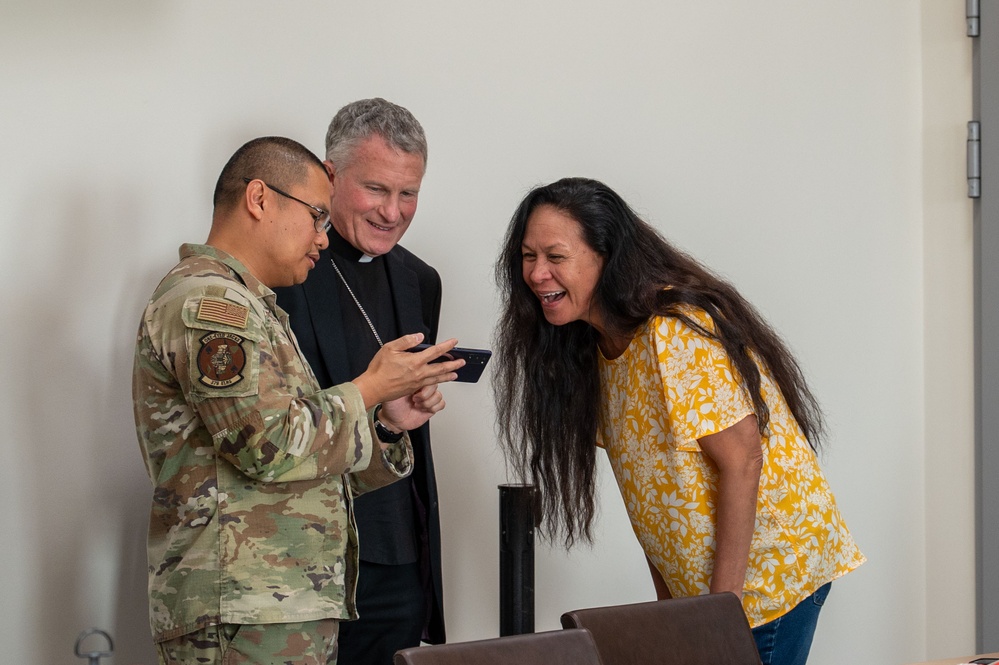 Archbishop Broglio visits deployed service members