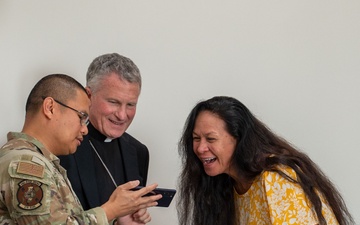 Archbishop Broglio visits deployed service members