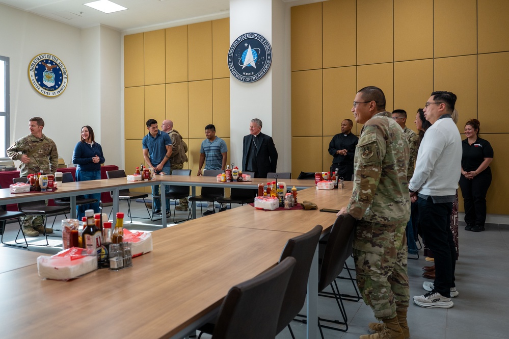 Archbishop Broglio visits deployed service members
