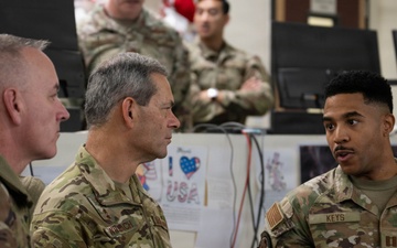 CSAF and CMSAF tour 332 AEW for the holidays