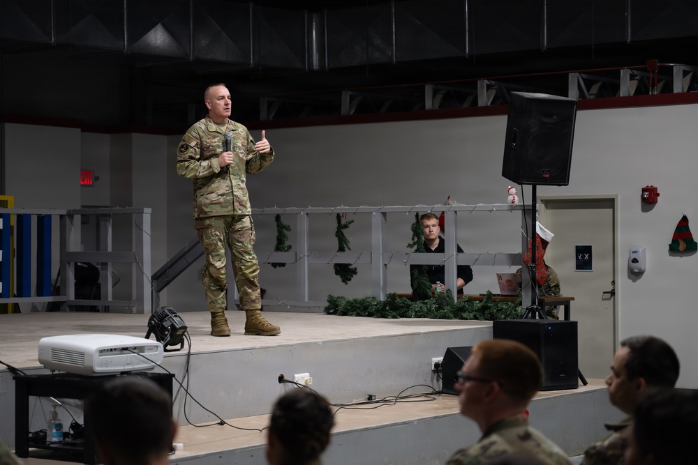CSAF and CMSAF tour 332 AEW for the holidays