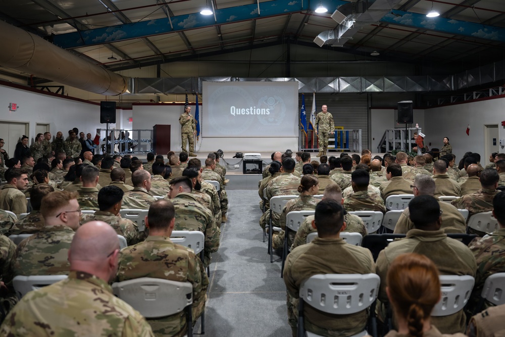 CSAF and CMSAF tour 332 AEW for the holidays