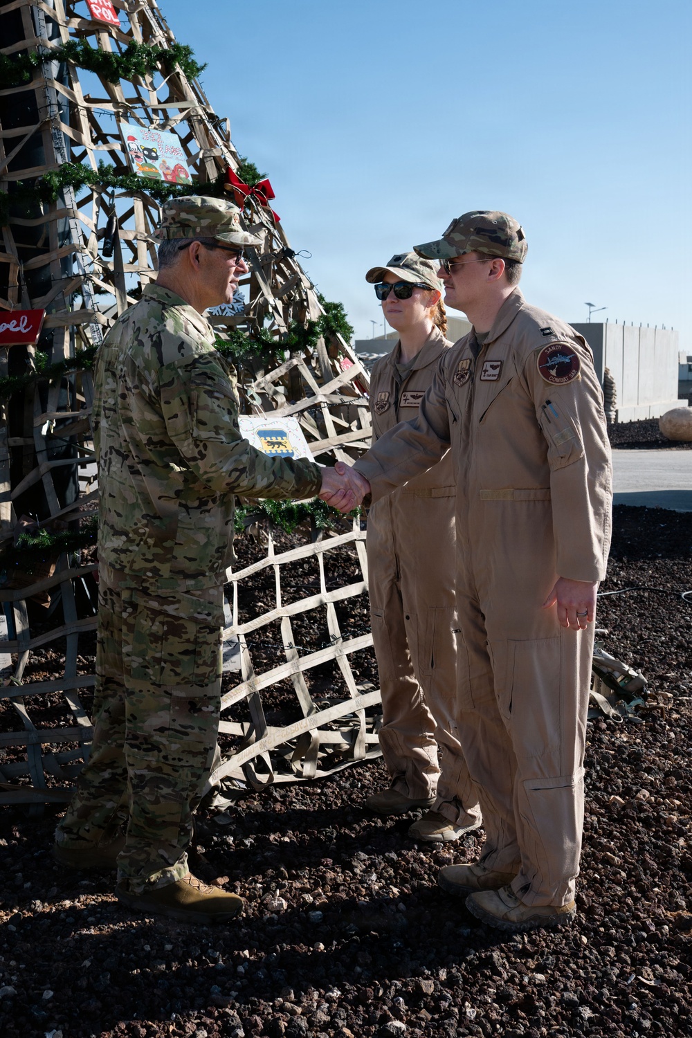 CSAF and CMSAF tour 332 AEW for the holidays