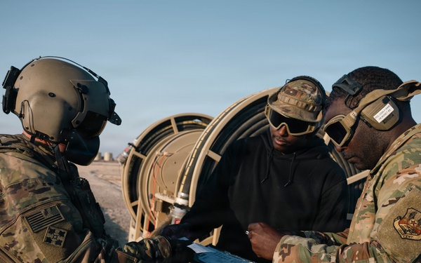 332 ELRS conducts first hot-pit refuel with R-20 expeditionary refueling system