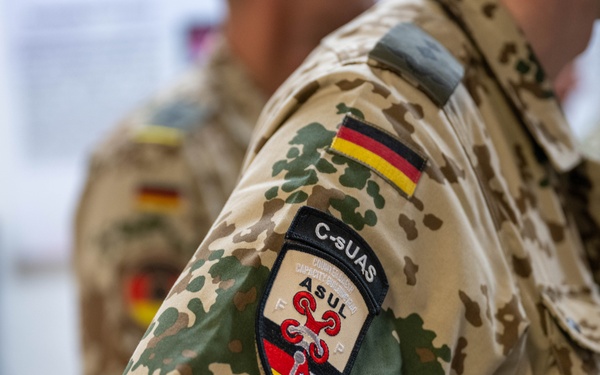 332nd ESFS demos weapons for German counterparts
