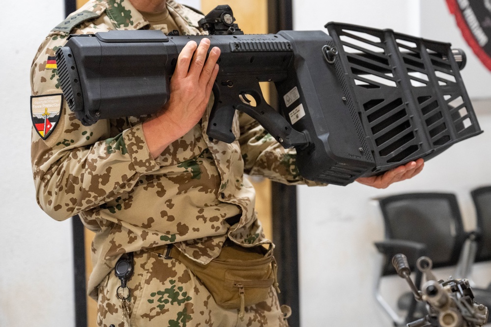 332nd ESFS demos weapons for German counterparts