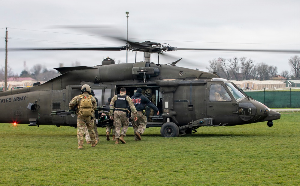 Medical Evacuation Exercise on  Mihail Kogălniceanu Air Base