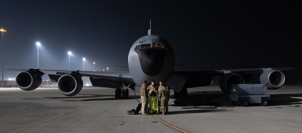 74th EARS conducts an air refueling mission within CENTCOM
