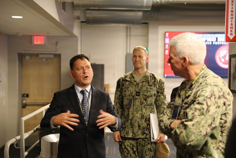 Adm Thomas Tours NCTE Facilities