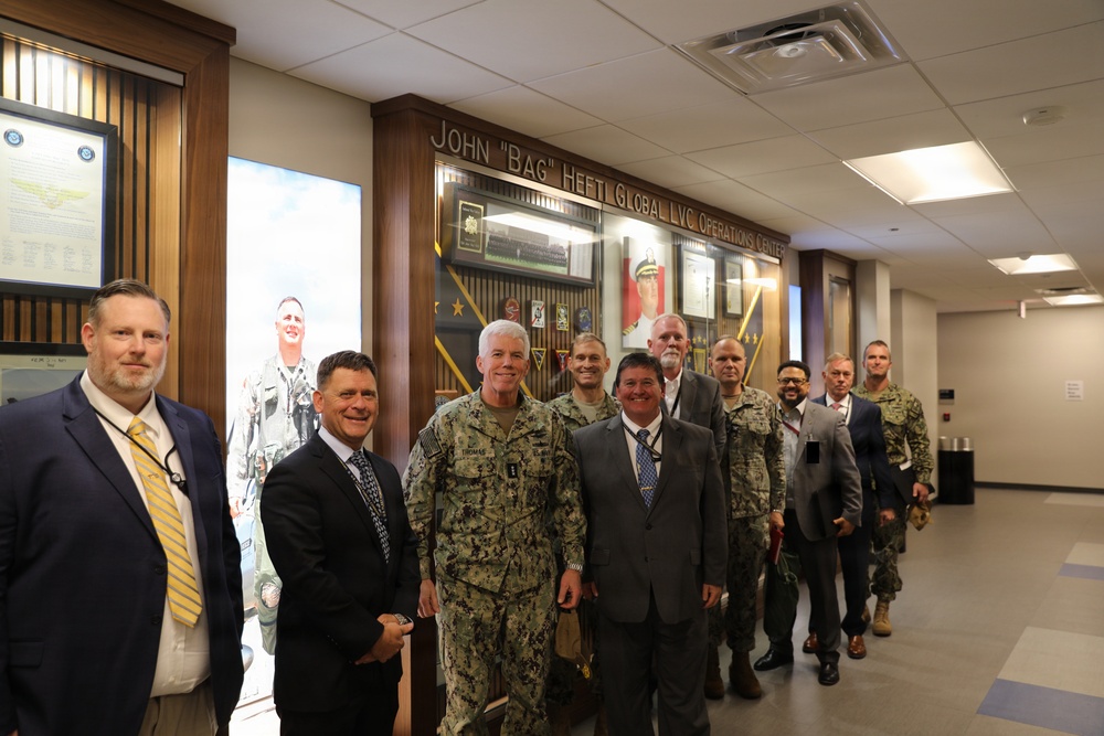 ADM Thomas tours NCTE Facility Chamberlain Hall/Hefti GLOC