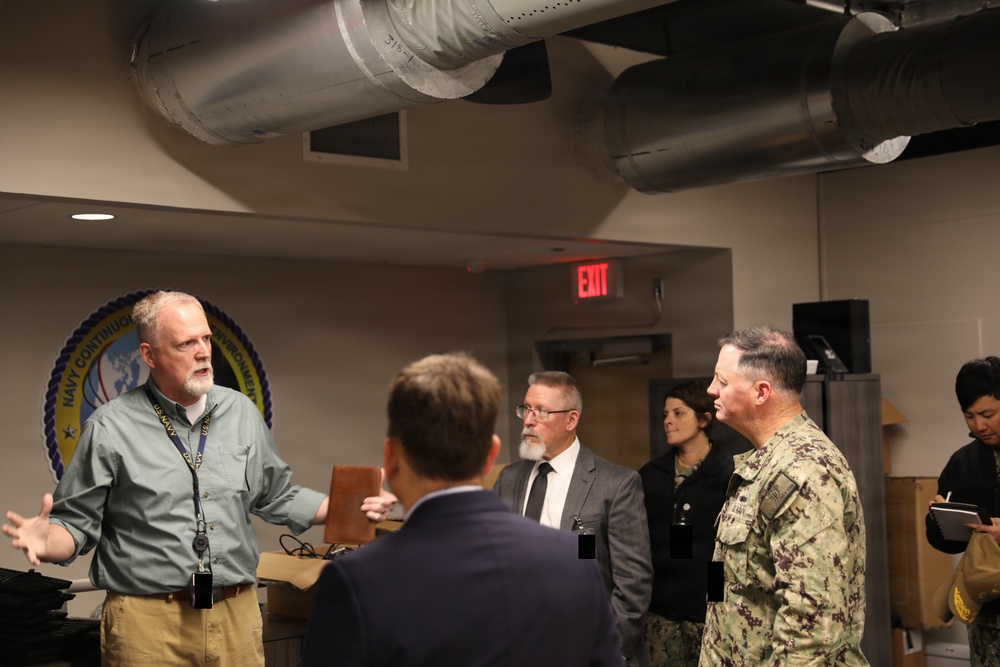 RADM Kerr and Staff tour NCTE Facilities at Chamberlain Hall/Hefti GLOC