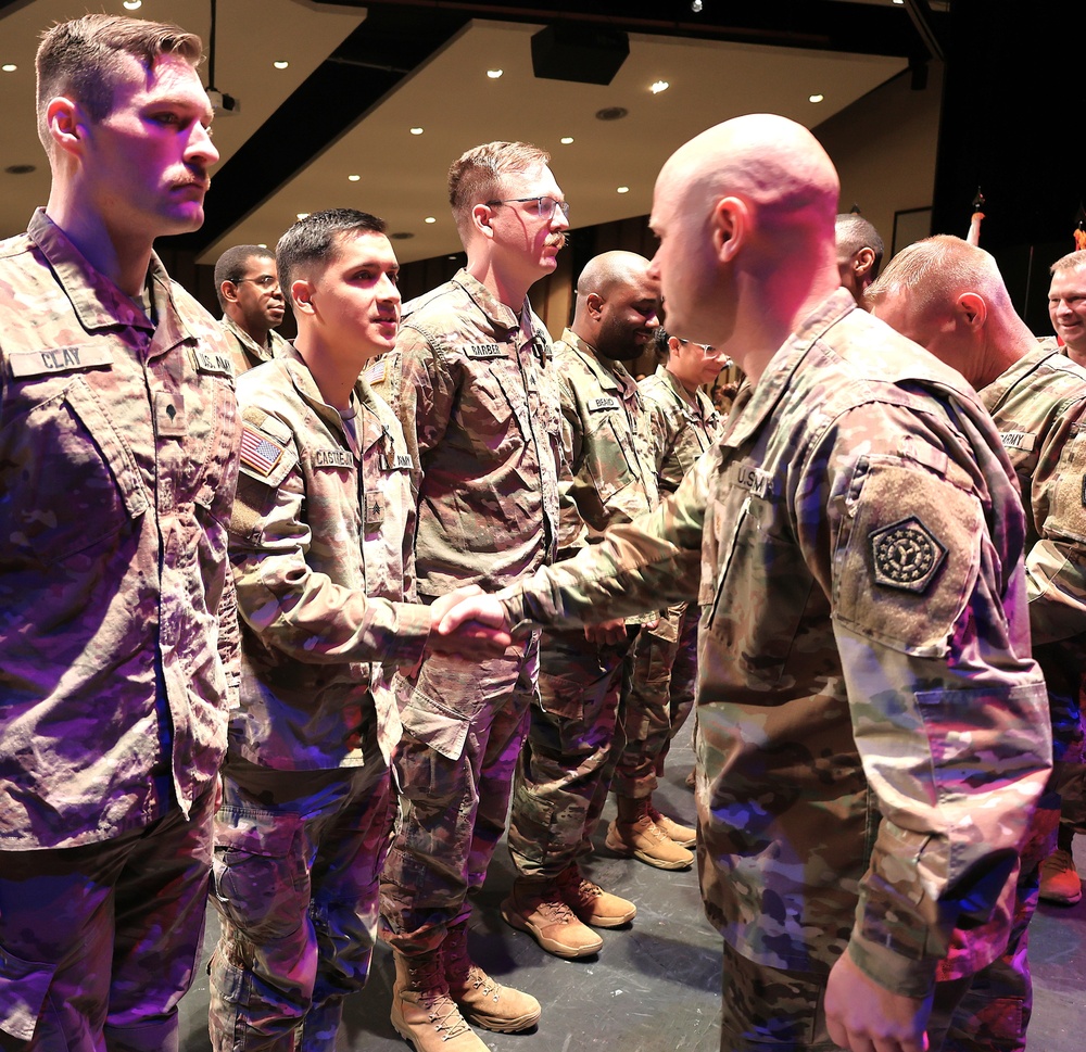 725th TRANSPORTATION COMPANY AWARDS SOLDIERS FOR ACHIEVEMENT DURING EUCOM DEPLOYMENT