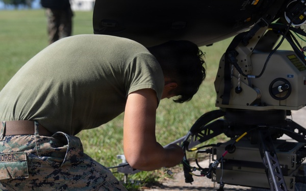 2nd Marine Logistics Group Field Tests Lite Sat 1.3m Satellite Terminal