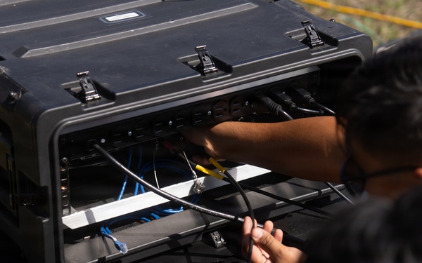 2nd Marine Logistics Group Field Tests Lite Sat 1.3m Satellite Terminal