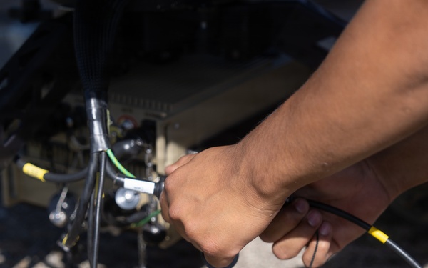 2nd Marine Logistics Group Field Tests Lite Sat 1.3m Satellite Terminal