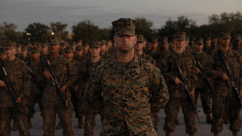 Mike Company Eagle Globe &amp; Anchor Ceremony