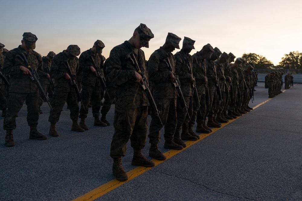 Mike Company Eagle Globe &amp; Anchor Ceremony