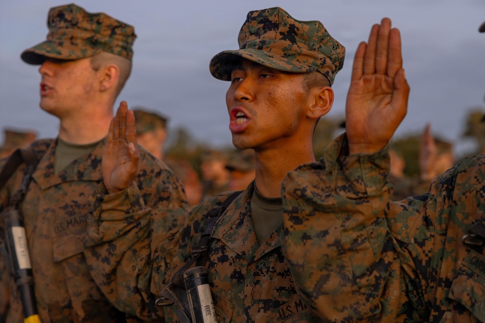 Mike Company Eagle Globe &amp; Anchor Ceremony