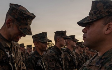 Mike Company Eagle Globe &amp; Anchor Ceremony