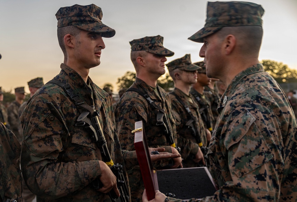 Mike Company Eagle Globe &amp; Anchor Ceremony