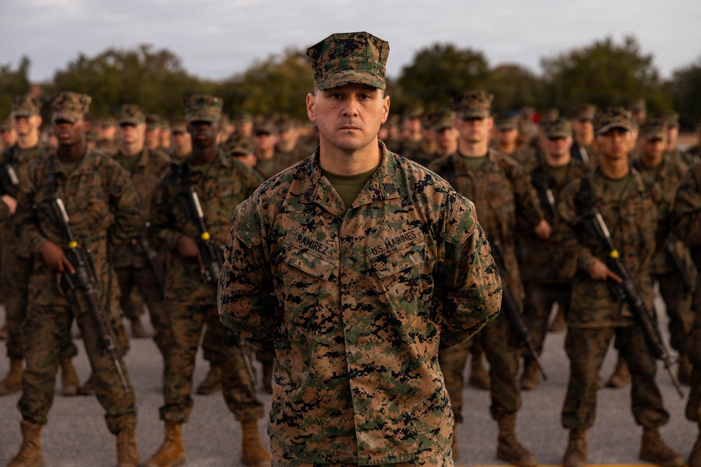 Mike Company Eagle Globe &amp; Anchor Ceremony