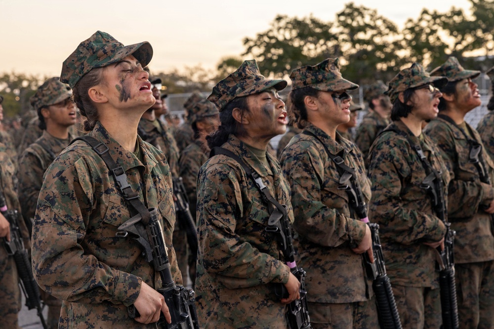 Mike Company Eagle Globe &amp; Anchor Ceremony