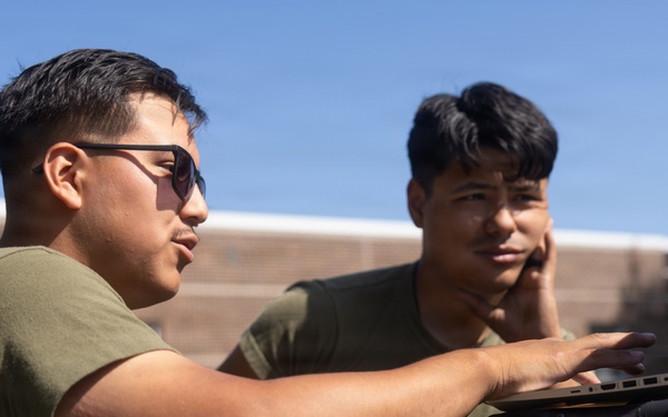 2nd Marine Logistics Group Field Tests Lite Sat 1.3m Satellite Terminal