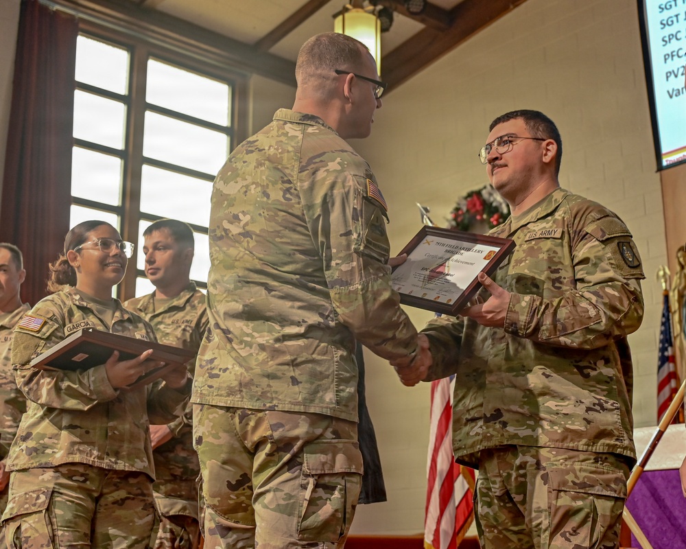 75th Field Artillery Brigade Volunteer Recognition Ceremony
