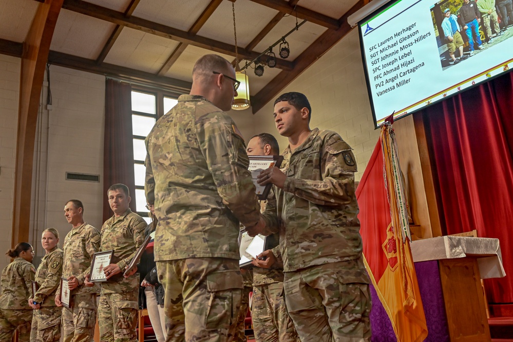 75th Field Artillery Brigade Volunteer Recognition Ceremony