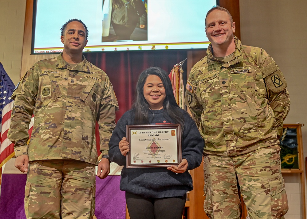 75th Field Artillery Brigade Volunteer Recognition Ceremony