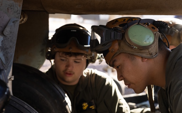 MCAS Yuma AV-8B Harrier II Static Display Swap